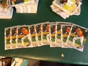( 10 ) 2019 BOWMAN DRAFT BASE PAPER PROSPECT BD-29 LOGAN WYATT GIANTS - Picture 1 of 3