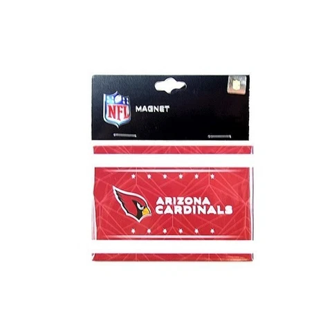 ARIZONA CARDINALS GEO MAGNET RETANGLE SIZE: 3.5" BY 2.5" NEW Cover
