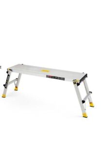 Gorilla Ladders 47.25 in. x 12 in. x 20 in. Aluminum Slim-Fold Work Platform,...