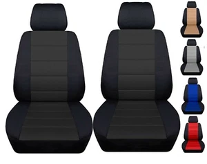 Juego de fundas de asiento de coche delanteras para Jeep Wrangler JK 2007-2017 elección de 5 colores - Imagen 1 de 13