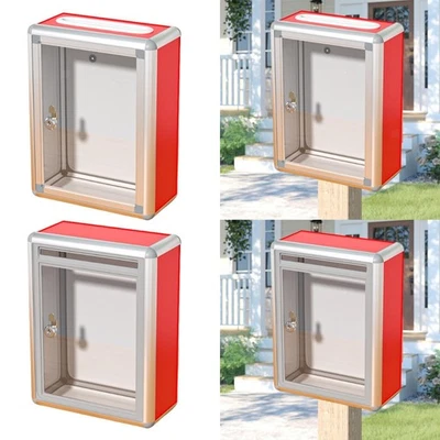 Donation Box Holder Lockable Suggestion Box for Business Card Charity Mail - Image 1 of 2