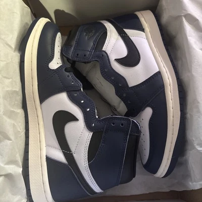 Nike Air Jordan 1 Retro High OG 5.5Y Womens 7 Midnight Navy Brand New In Box - Image 1 of 4