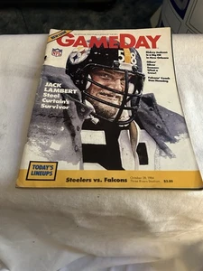 Jack Lambert Gameday Magazine October 28, 1984. Pittsburgh Steelers VS Falcons - Picture 1 of 2