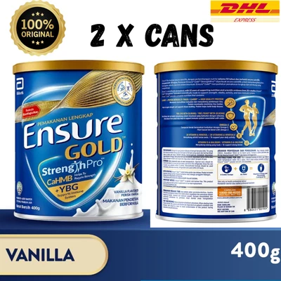 Abbott EnsureGold Gold Milk Powder Vanilla Flavored New 2 X 400g - DHL - Image 1 of 4