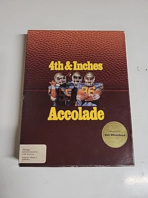 4th & Inches game for the Amiga 500, 1000 & 2000. 3.5" disk By Accolade - Image 1 of 4