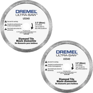 Dremel Original OEM Ersatz 3-1/2" Diamant Fliesenblätter-US540-01-2PK - Bild 1 von 1