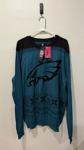 Neu mit Etikett Philadelphia Eagles hässlicher Herrenpullover Rundhalsausschnitt Größe XL Urlaub Weihnachten Party - Bild 1 von 3