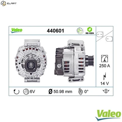 ALTERNATOR 440601 FOR MERCEDES-BENZ M 276.824 3.0L 6cyl S-CLASS - Image 1 of 4