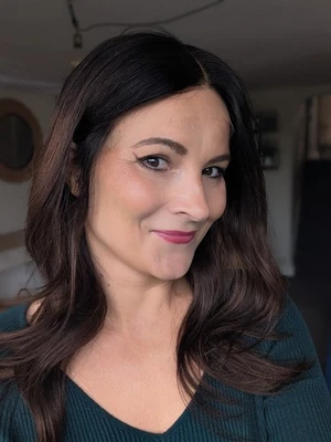 Gorgeous Human Hair Wig  Lace Wig 130% Density 14" from nape Glueless  - Image 1 of 4