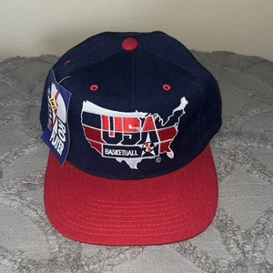 NUEVO CON ETIQUETAS De colección EE. UU. Baloncesto Snapback Sombrero Jugador Profesional 1992 Dream Team - Imagen 1 de 5