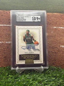 2010-11 National Treasures Springfield Bound #5 Paul Pierce 4/25 AUTO SGC 9 HOF - Picture 1 of 2