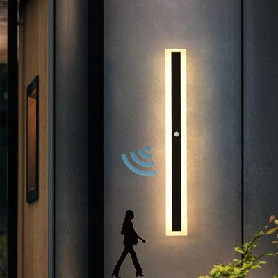 30-100cm LED Außenleuchte mit Bewegungsmelder Wandleuchte Außenlampe Wandlampe - Bild 1 von 4