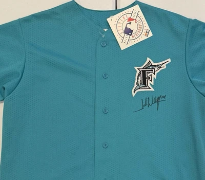 Josh Willingham Florida Marlins Majestic Jersey Signed Authentic Autograph - Image 1 of 4