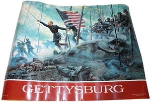 Mort Kunstler Gettysburg Bürgerkrieg Poster 18" x 24" ungerahmt / unbenutzt 2002 - Bild 1 von 4