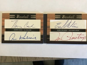 Panini Donruss Limited Cuts Al KALINE NORM CASH EARL WILSON JIM NORTHRUP #4 1/1 - Picture 1 of 17