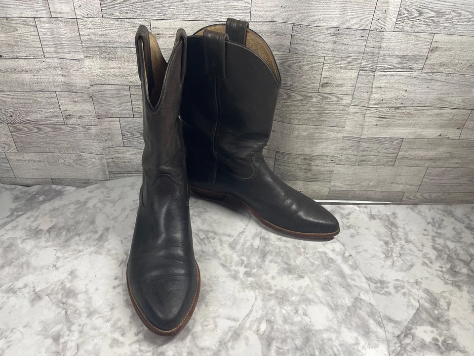 Frye Western Boots Women 8.5M Billy Shoes Brown Leather Pull On Cowboy Boho - Image 1 of 4