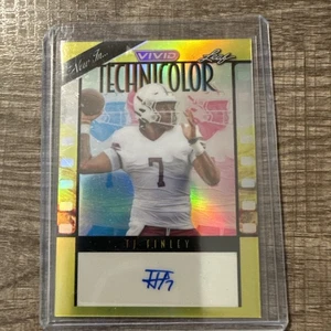 TJ Finley 2024 Leaf Vivid Technicolor Auto Autograph 6/10 Western Kentucky SP - Bild 1 von 2