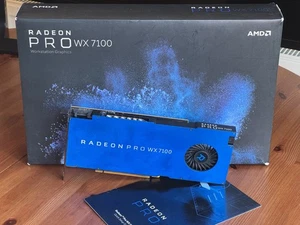 AMD Radeon Pro WX 7100 8GB GDDR5 Full Height Graphics Card GPU 4x DP1.4 - Picture 1 of 9