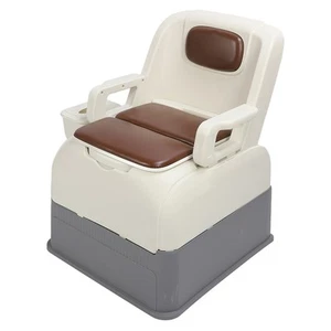 Portable Toilet Stable Base Soft Padded Bedside Commode Toilet Chair With H - Picture 1 of 24
