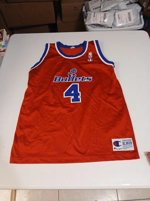 Champion Chris Webber Washington Bullets Jersey Youth Size XL 18-20 Basketball  - Image 1 of 4