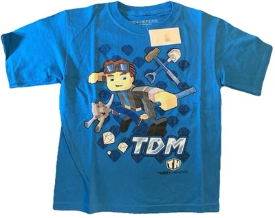 Tube Heroes Boys T-Shirt Blue Sz XS (4/5) NWT (K340) - Image 1 of 4