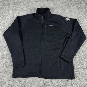 Patagonia Better Suéter Para Hombres 2XL Negro Cremallera Completa Chaqueta Polar Exterior - Imagen 1 de 12