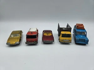 Matchbox Lesney Die-cast Lot (5) Pininfarina Lamborghini Rover Fire Pumper Truck - Picture 1 of 13