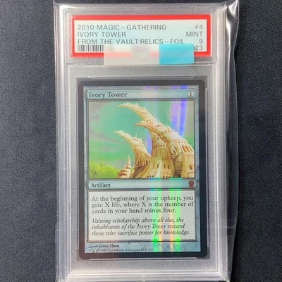 MTG Ivory Tower PSA 9 Foil FTV Relics 2010 Artifact Vintage EDH Life Gain - Image 1 of 2