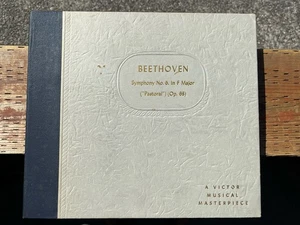 Vintage 78RPM Beethoven Symphony No 8 in F Major Victor Masterpiece Vinyl Record - Picture 1 of 8