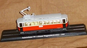Atlas-Straßenbahn-Standm.-1:87-Stubaitalbahn TW1 1904-ovp-Zustand 1- - Picture 1 of 6