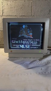 AppleColor Composite Monitor A2M6020 Cleaned Vintage Retro Gaming CRT - Picture 1 of 13