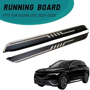 2PCS Running Boards Fits for Acura ZDX 24-26 Black Side Step Aluminium Nerf Bar - Picture 1 of 8