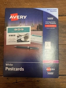 Avery Cartoline per Stampanti Laser 4 1/4 x 5 1/2 Bianco 4/Fogli 200/Scatola 5689 - Foto 1 di 2
