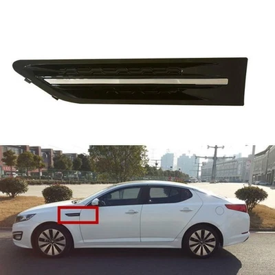 Black Left Front Fender Side Molding Vent Grille Fit For Kia Optima 2011-2015 Foto 1 de 4