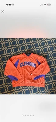 Chaqueta Pullover Clemson University Naranja y Púrpura Foto 1 de 4