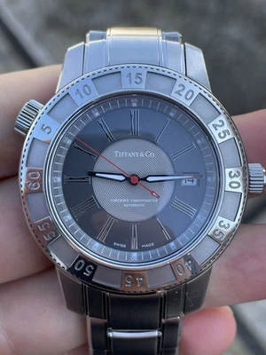 Tiffany & Co Mark T-57 Automatic COSC Chronometer Grey Dial Stainless Steel 42mm - Image 1 of 4