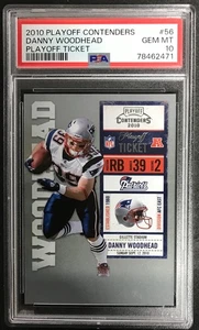 Danny Woodhead 2010 Playoff Contenders Playoff Ticket #/99 Rookie #56 - PSA 10 - Picture 1 of 3