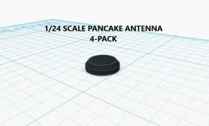 1/24 Polizei Feuerwehr EMS Pfannkuchen Stil Antenne 4er-Pack LED Build Custom Diorama - Bild 1 von 4