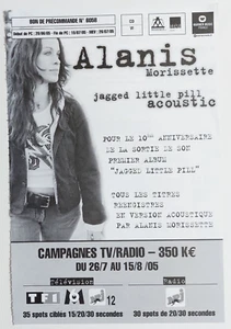 ALANIS MORISSETTE ■ Bon MAVERICK #6058 ■ JAGGED ┴ Promo French Plan Strategy - Bild 1 von 2