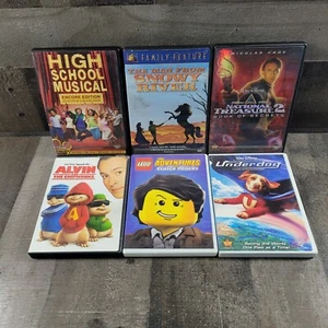 Family Movie Night DVD Lot - High School Musical, Underdog, Alvin & Chipmunks + - Bild 1 von 4