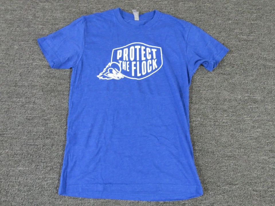 Защитить стаю рубашка женщин маленький синий короткий рукав ворота пуловер - Изображение 1 из 4