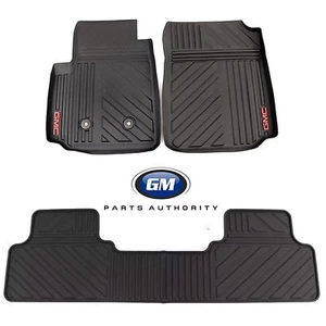 2015-2022 GMC Canyon Crew Cab All Weather Front & Rear Floor Mats Black OEM GM - Bild 1 von 1