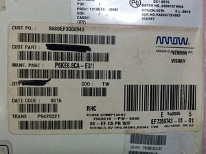 P6KE6.8CA-E3 VISHAY/GSI P6KE6.8CA TVS DIODE 5.8V 10.5V DO204AC ROHS 40 PIECES - Picture 1 of 3