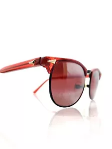 VINTAGE 1980’s RED SUNGLASSES W/case Gradient Red Mirror Lenses Ski Sport - Picture 1 of 19