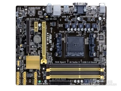 ASUS A78M-A Motherboard AMD A78 DDR3 Socket FM2/FM2+ Micro ATX w/ IO Shield - Image 1 of 2