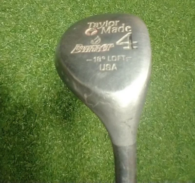 TAYLORMADE BURNER # 4 WOOD 18* LOFT W/ 42" RH FLUTED STEEL SHAFT - NICE CLUB - Image 1 of 4