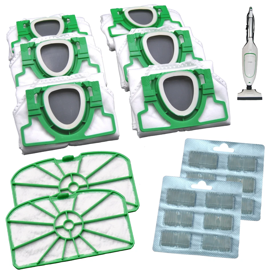 6–24 Staubsaugerbeutel Filter Duft geeignet Vorwerk Kobold VK FP 200 Set wählbar