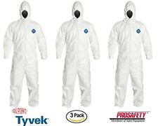 Dupont Tyvek Ty127swh5x002500 Coveralls With Hood 5x White Case of 25ea