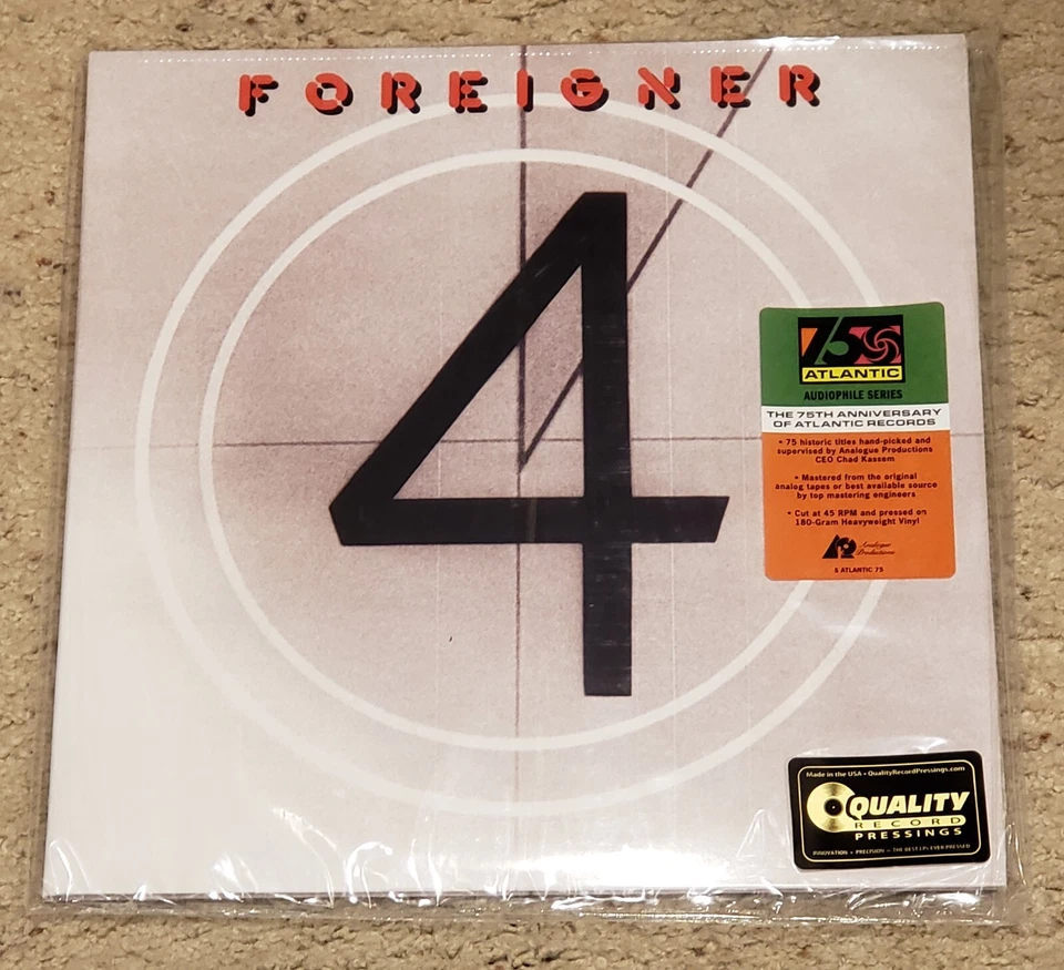 FOREIGNER - 4 - Analogue Productions (Atlantic 75 Series) - 45 RPM 180G Vinyl LP - Image 1 of 1