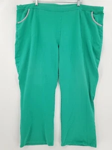 Quacker Factory Bloomer Pants Womens Adult Size 3X 48x27 Green Bootcut Cotton - Picture 1 of 5